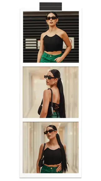 Tapeit 7 - 2x6 printable vintage photo strip template frame